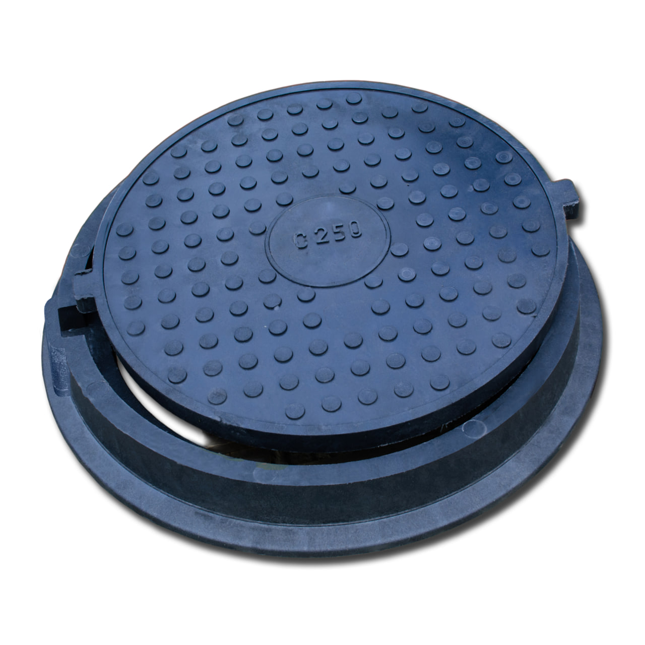 Люк полімерпіщаний 25 т./м.кв. КОЛО ЧОРНИЙ 800/630/135