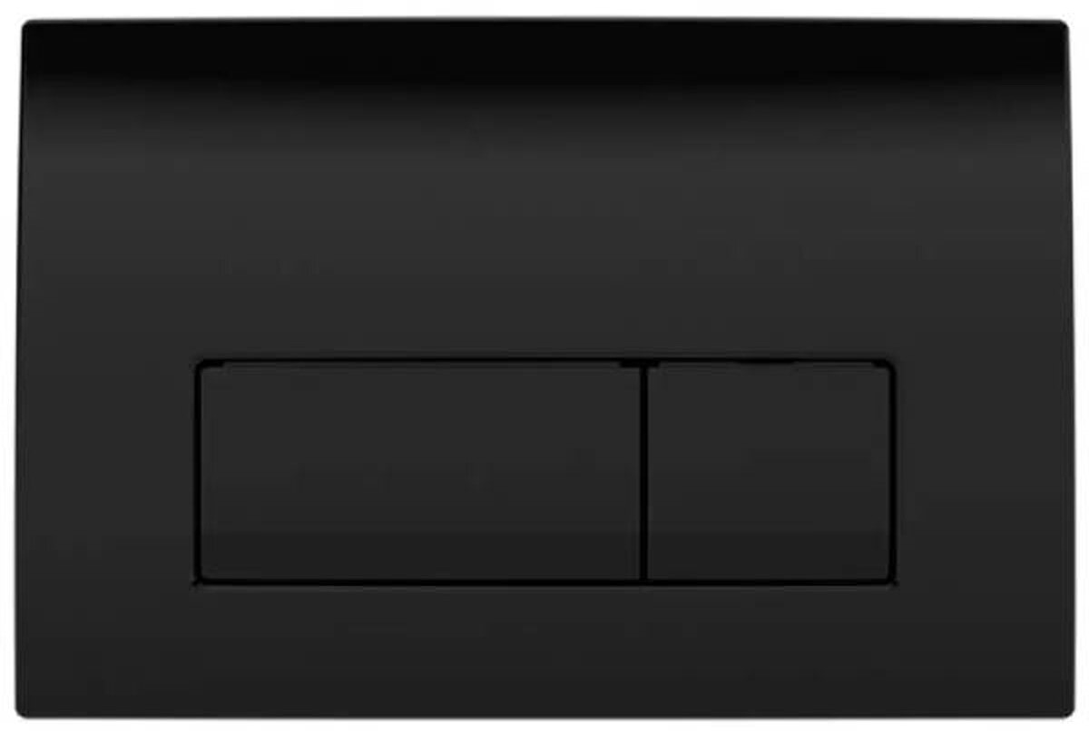 Клавіша подвійного зливу, пластик, глянець, чорна DELTA50