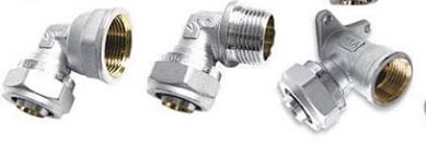 Металопласт коліно 16* 1/2 в 