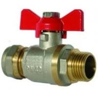 Металопласт кран (деш) 16* 16* вода